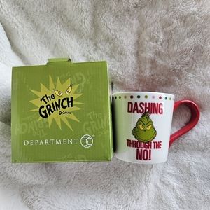 NWT The Grinch coffee mug by Dept 56 - 14 oz. "Dashing through the NO!
